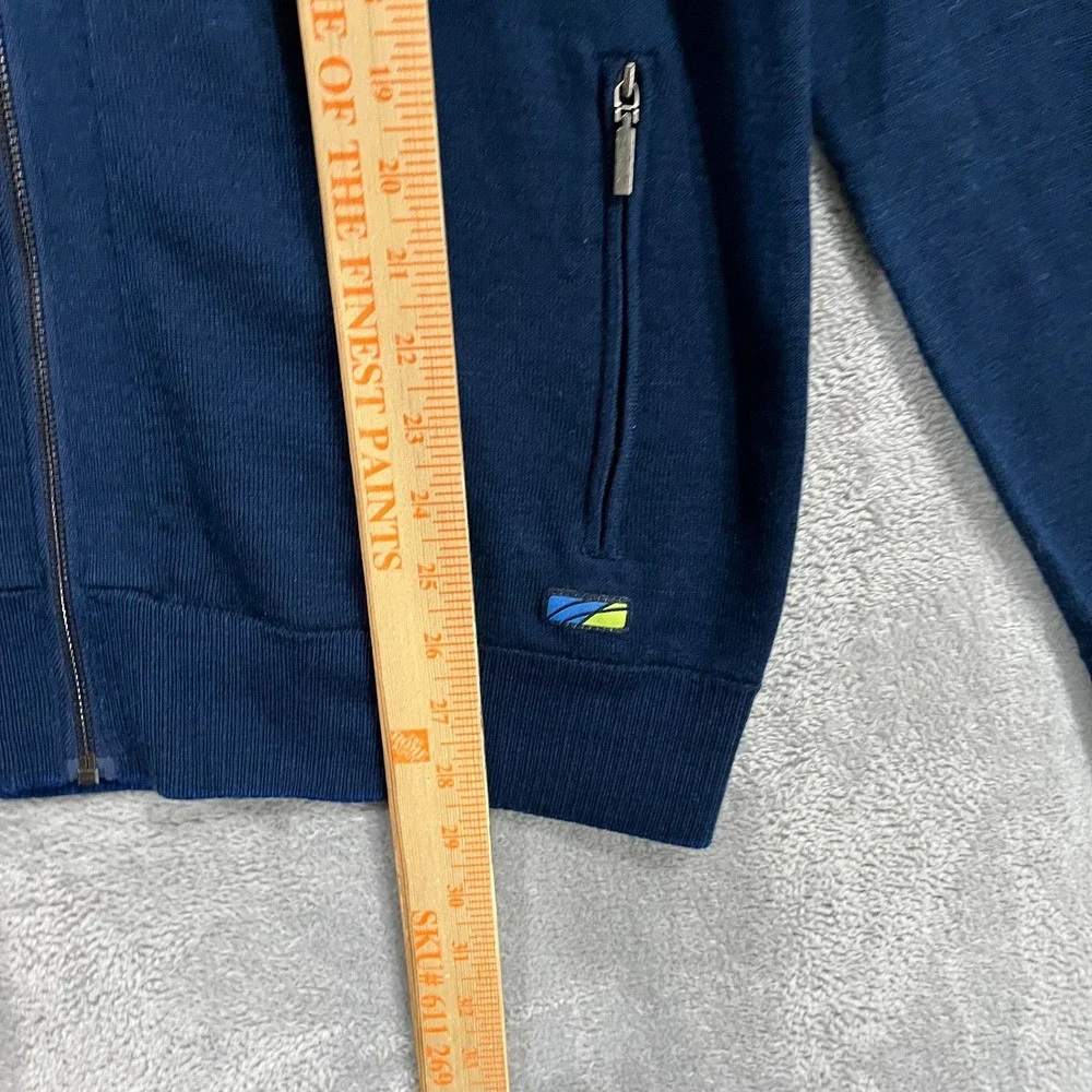 Alaska Airlines Luly Yang Full Zip Jacket Mens Medium Long‎ Sleeve Wool